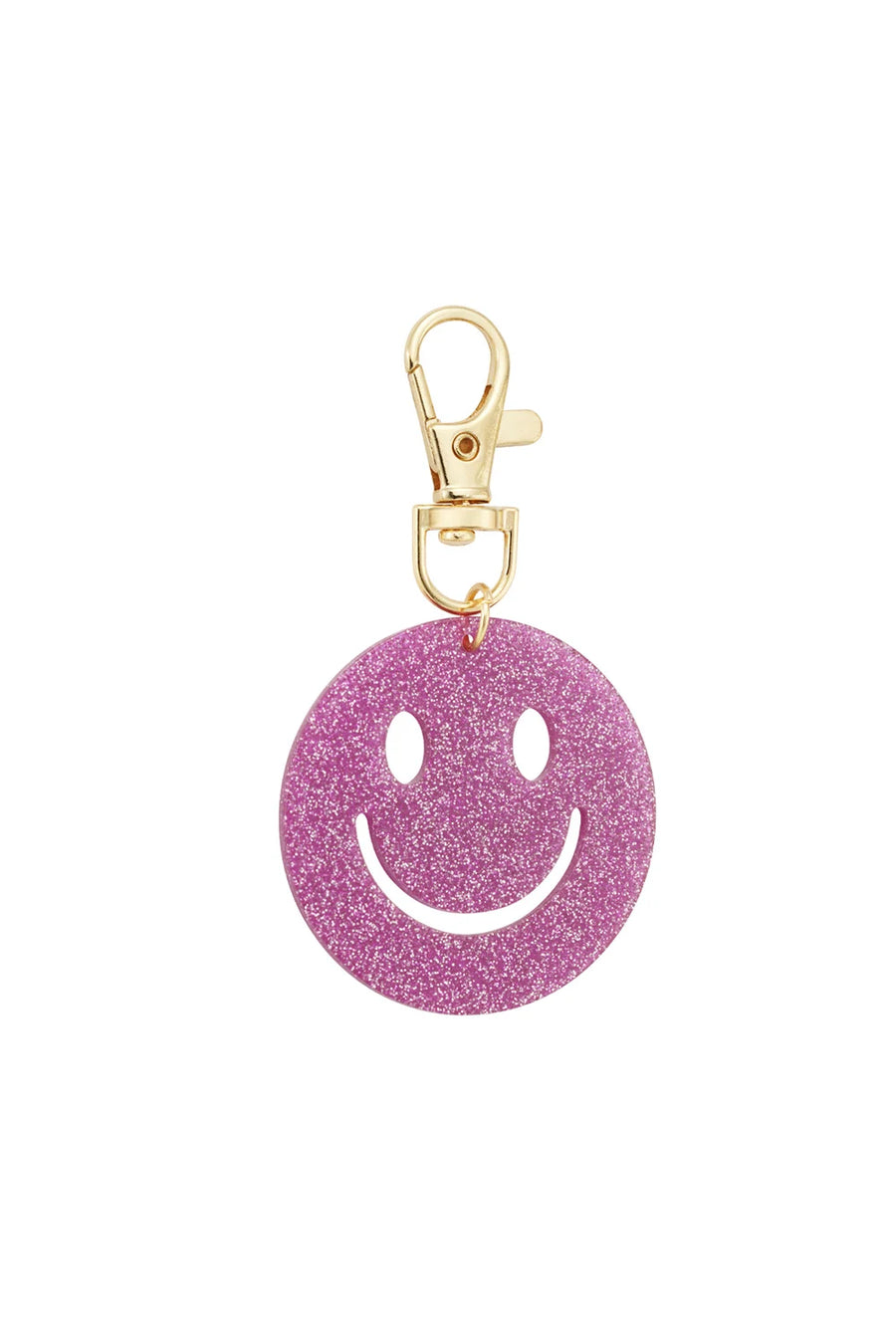 Keep Smiling Smiley Anhänger Glitzer Taschenanhänger