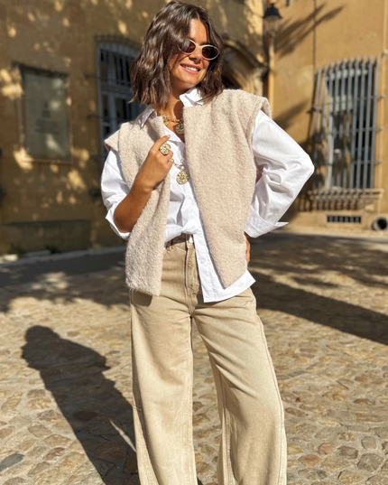 Weste "Cindy" Beige