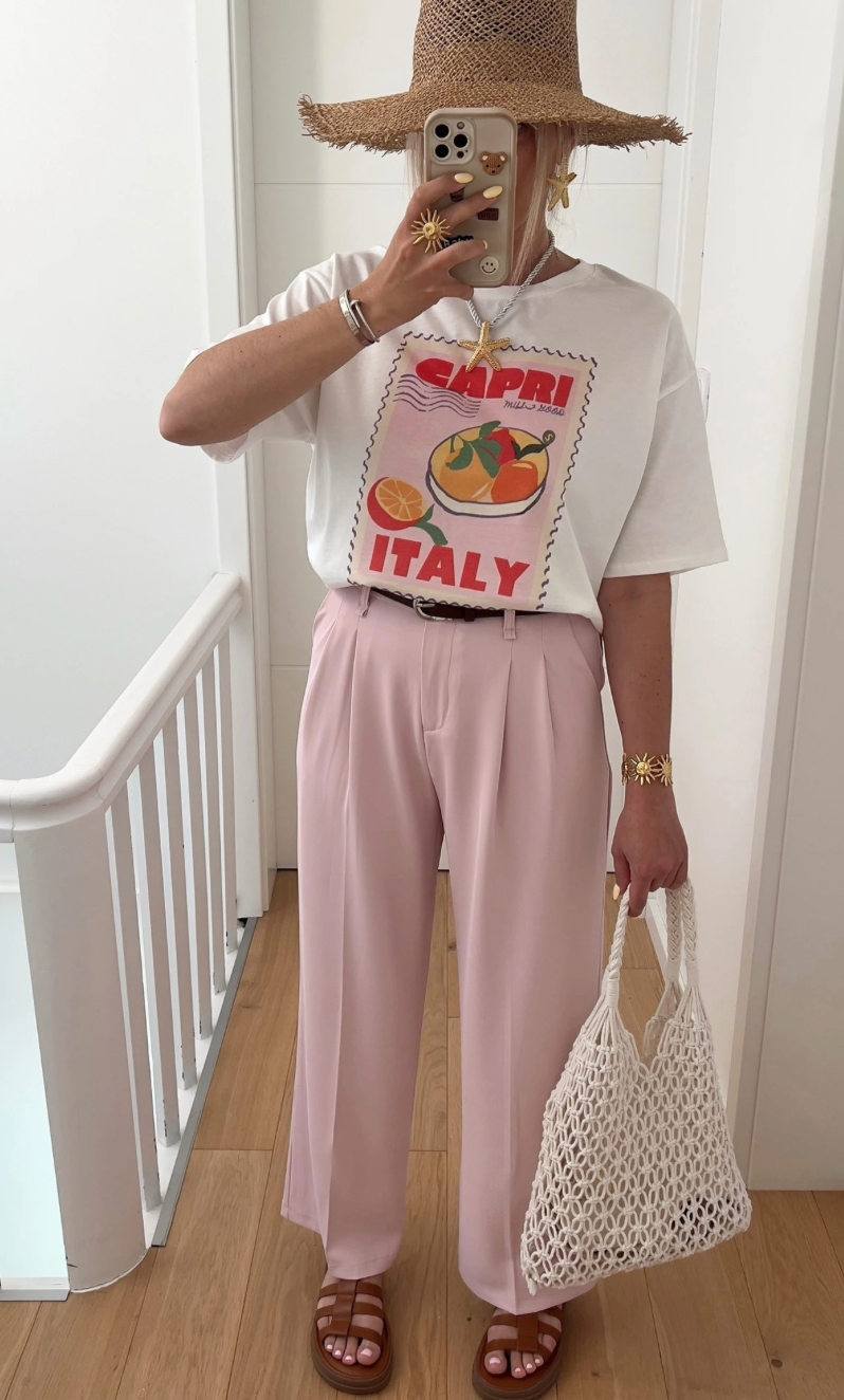 T-Shirt Capri Italy Weiß