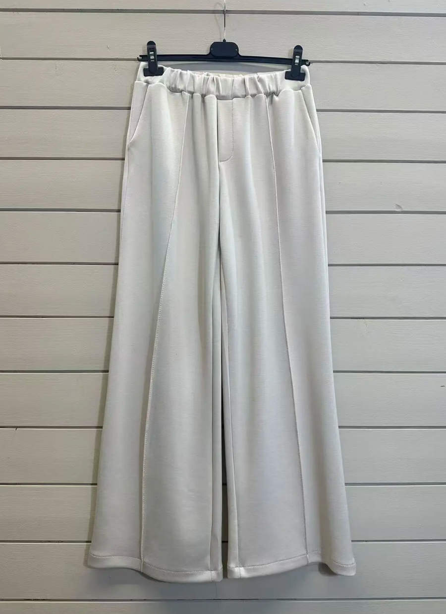 Stoffhose Lisa Beige mit Gummibund