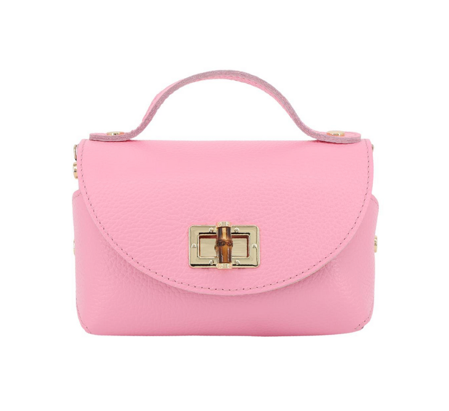 Echtledertasche mit goldener Kette versch. Farben