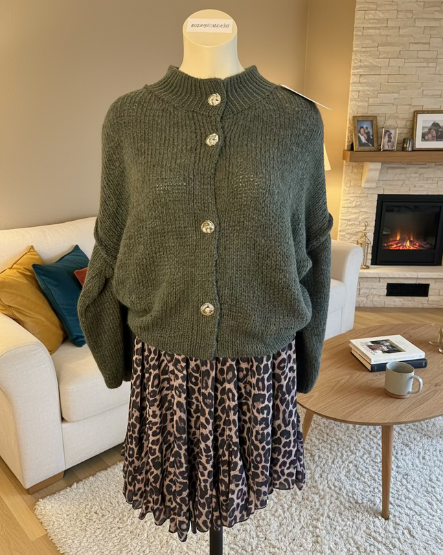 Cardigan "Olivia" Khaki