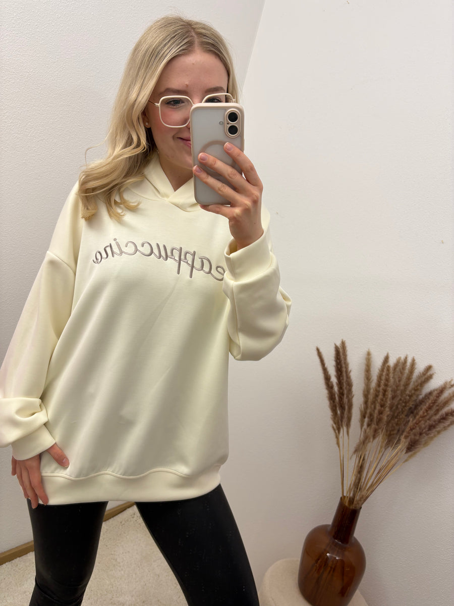 Hoodie Cappuccino Creme Pullover Kapuze