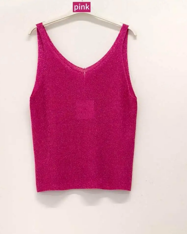 Glitzer Sommer Top verschiedene Farben