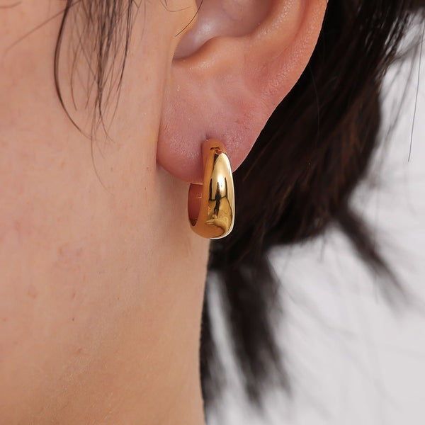 Half Hoop Creolen Gold
