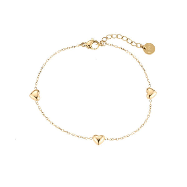 Little Hearts Armband Gold