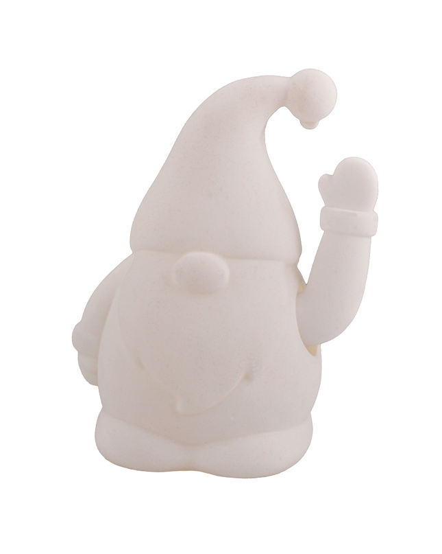 Weißer Samt-Nikolaus mit Winkfunktion