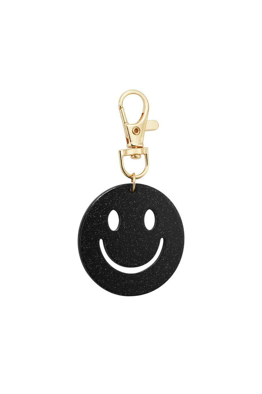 Keep Smiling Smiley Anhänger Glitzer Taschenanhänger – Bild 2