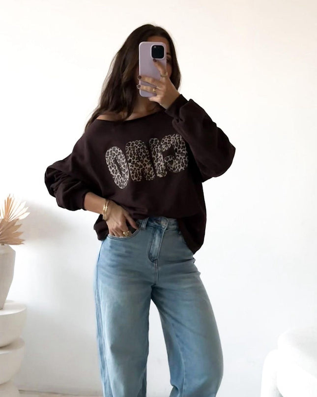 Sweatshirt Ciao Leo Braun Chocolate Sweater Pullover
