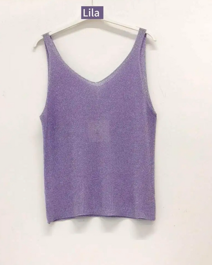 Glitzer Sommer Top verschiedene Farben