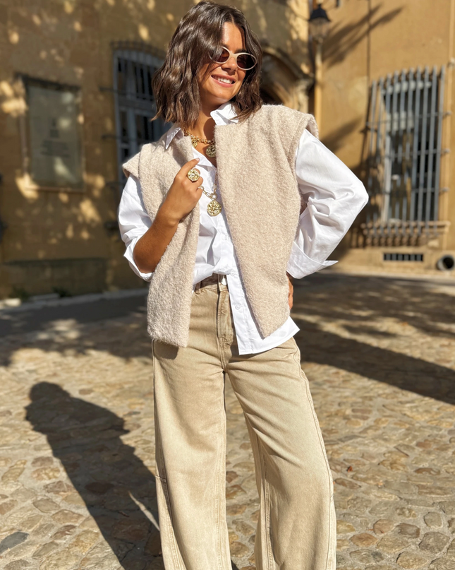 Weste "Cindy" Beige