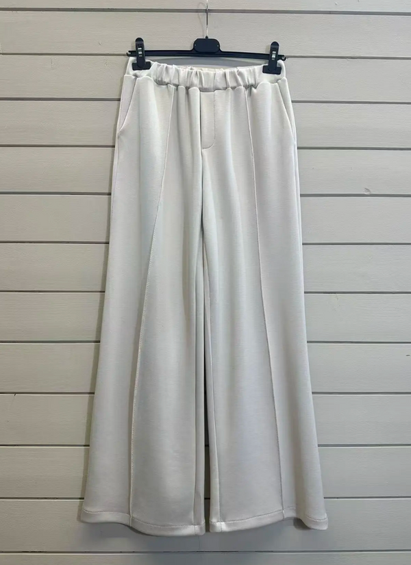 Stoffhose Lisa Beige mit Gummibund