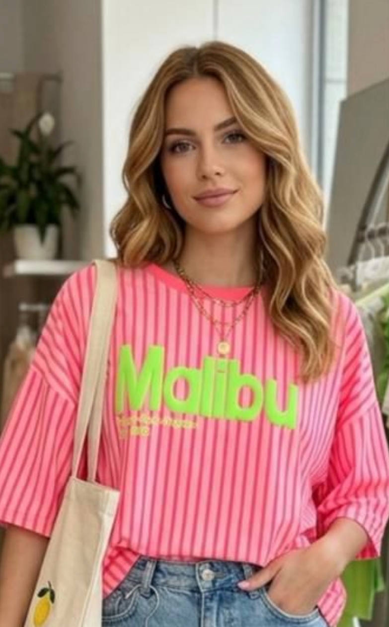 T-Shirt Malibu mit Streifen