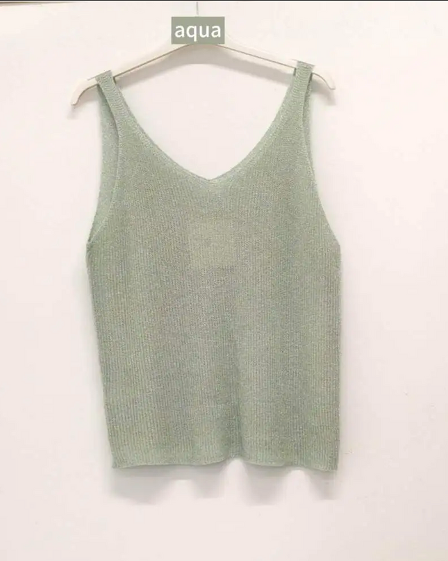 Glitzer Sommer Top verschiedene Farben