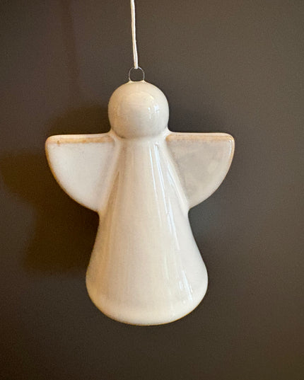 Keramik Engel zum Aufhängen Hängedekoration Weihnachtsbaumschmuck