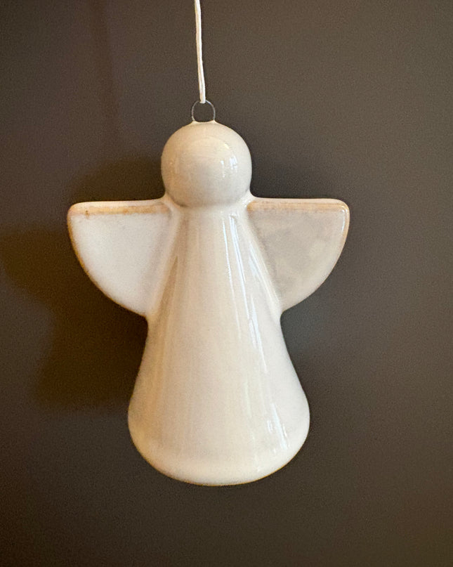 Keramik Engel zum Aufhängen Hängedekoration Weihnachtsbaumschmuck