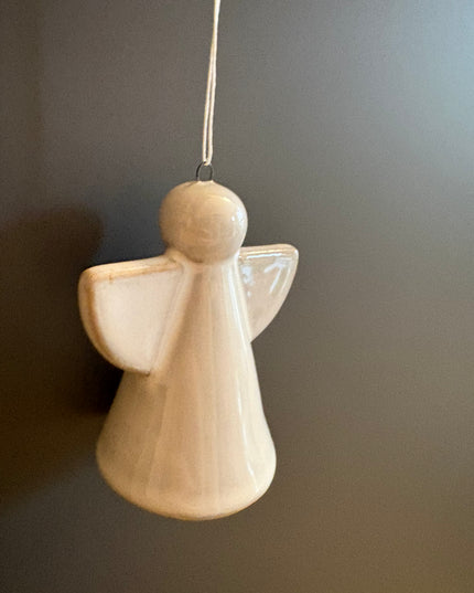 Keramik Engel zum Aufhängen Hängedekoration Weihnachtsbaumschmuck