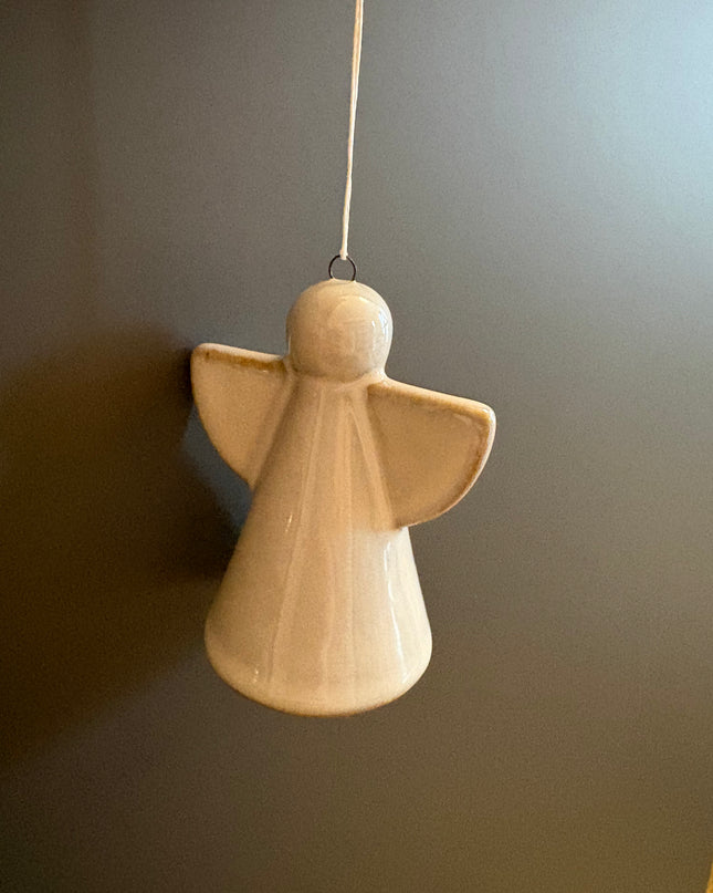 Keramik Engel zum Aufhängen Hängedekoration Weihnachtsbaumschmuck