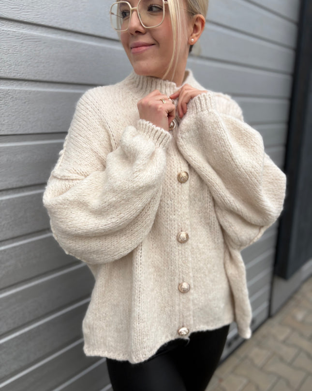 Oversize Cardigan Emily Beige