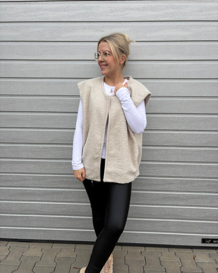 Weste "Cindy" Beige