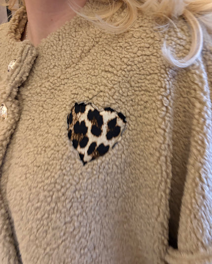 Teddyjacke Leo Lover Caramel Karamell Plüsch Gold