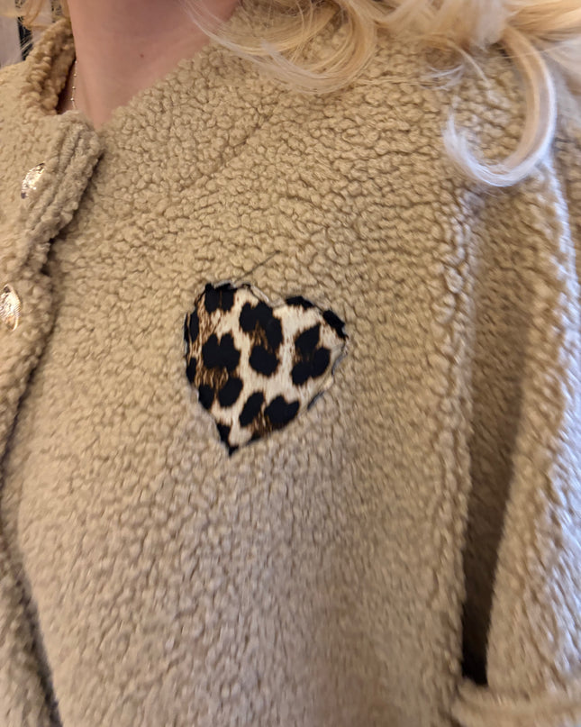 Teddyjacke Leo Lover Caramel Karamell Plüsch Gold