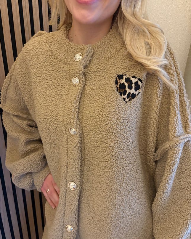 Teddyjacke Leo Lover Caramel Karamell Plüsch Gold