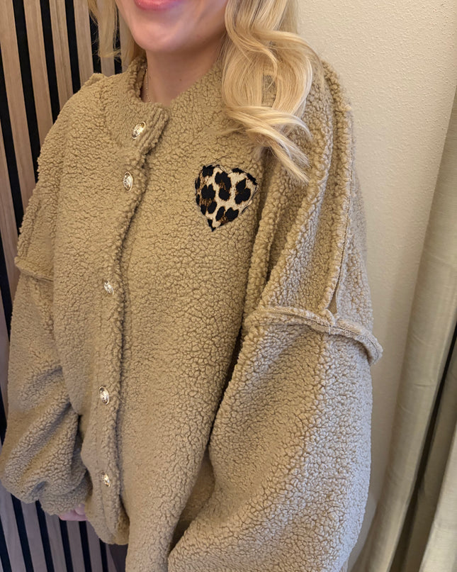 Teddyjacke Leo Lover Caramel Karamell Plüsch Gold