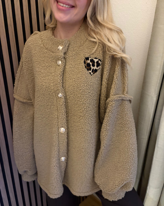 Teddyjacke Leo Lover Caramel Karamell Plüsch Gold