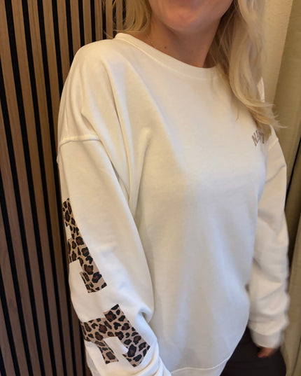 Sweater Namaste Sweatshirt Pullover Leo Print