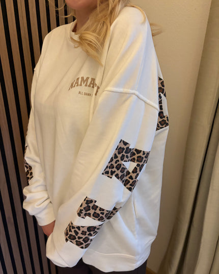 Sweater Namaste Sweatshirt Pullover Leo Print