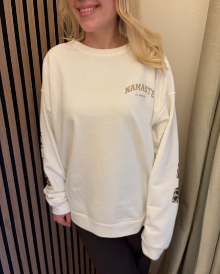 Sweater Namaste Sweatshirt Pullover Leo Print
