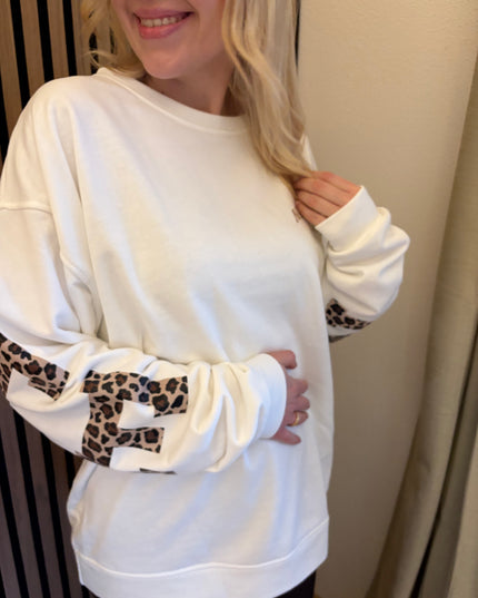 Sweater Namaste Sweatshirt Pullover Leo Print