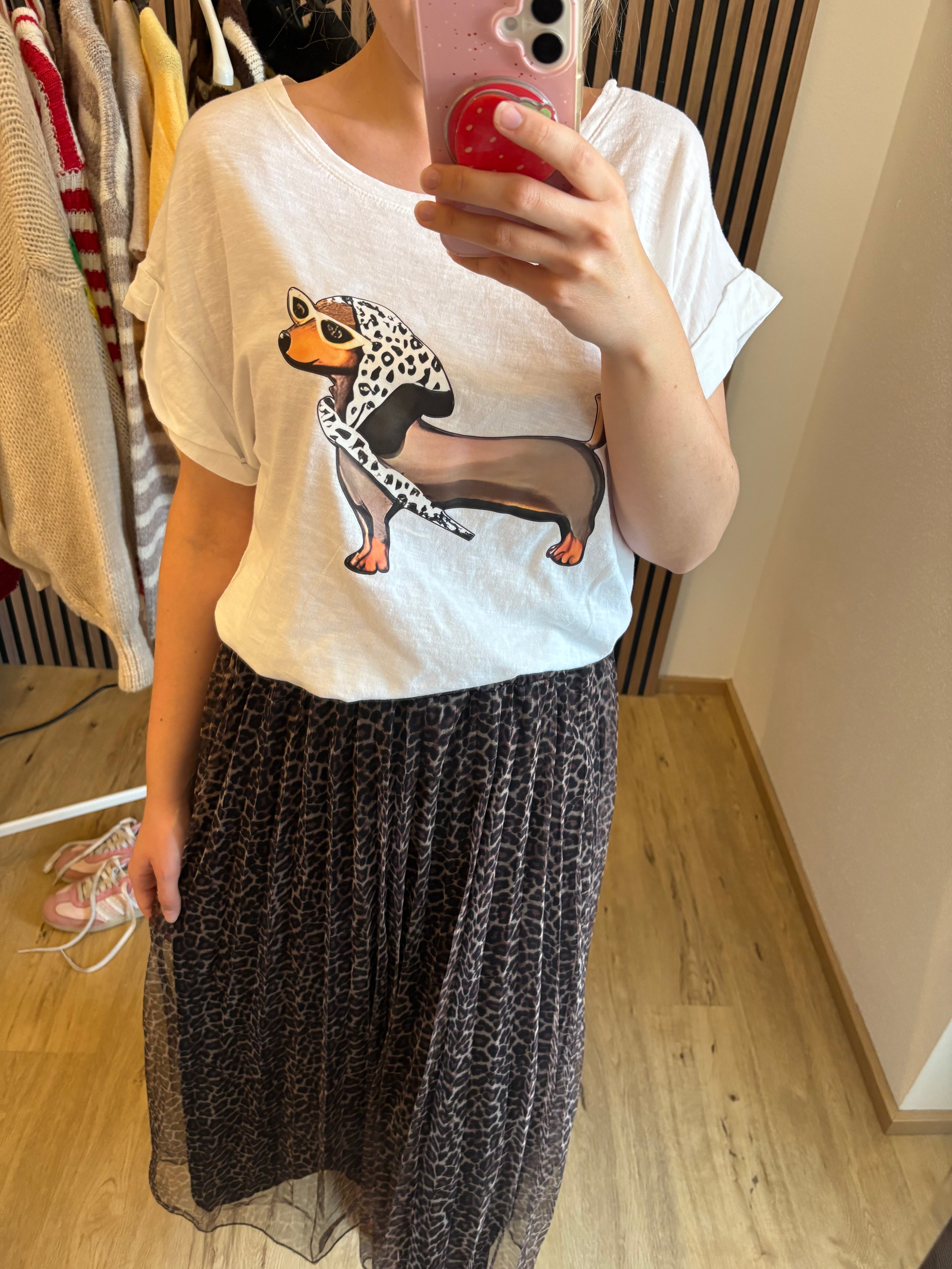 T-Shirt Dackel Love Basic Shirt Statement Print
