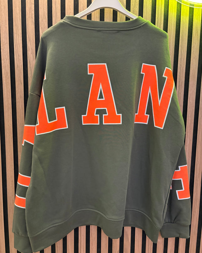 Balance Oversize Sweatshirt – Grün Khaki