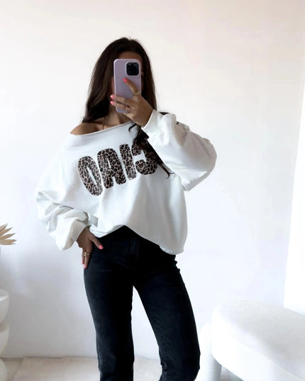 Sweatshirt Ciao Leo Weiß Sweater Pullover