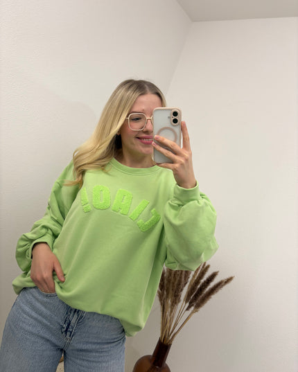 Sweatshirt Ciao Hellgrün Pistazie Pastell