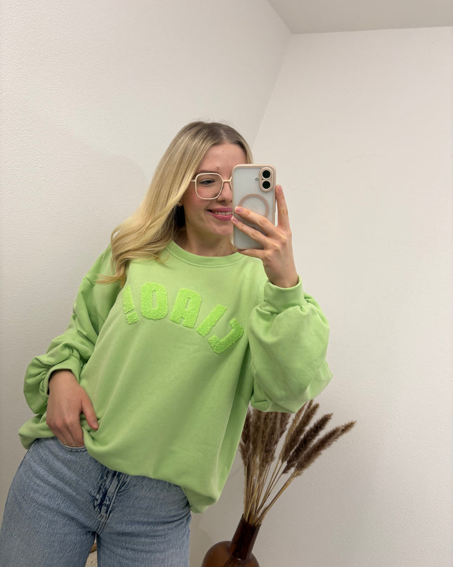 Sweatshirt Ciao Hellgrün Pistazie Pastell