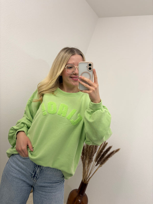 Sweatshirt Ciao Hellgrün Pistazie Pastell