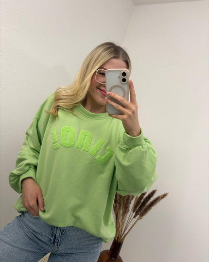Sweatshirt Ciao Hellgrün Pistazie Pastell