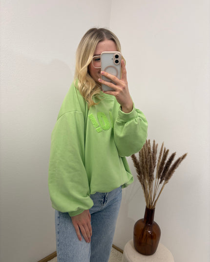 Sweatshirt Ciao Hellgrün Pistazie Pastell