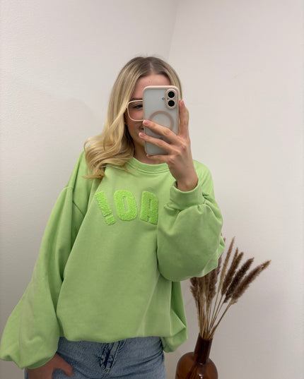 Sweatshirt Ciao Hellgrün Pistazie Pastell