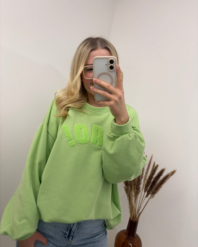Sweatshirt Ciao Hellgrün Pistazie Pastell