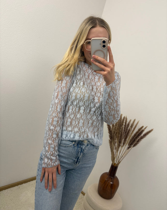 Spitzenshirt Rosi Florale Spitze Transparent