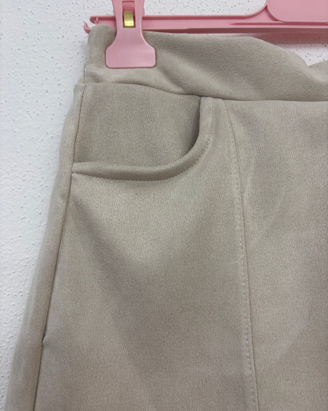 Luxury Velour Hosenrock Beige