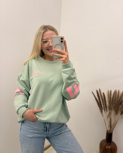Sweater Namaste Sweatshirt Pullover Mint
