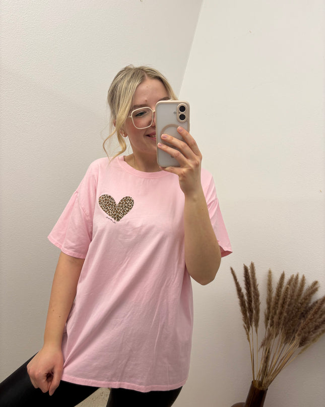 T-Shirt Leo Amour Rosa