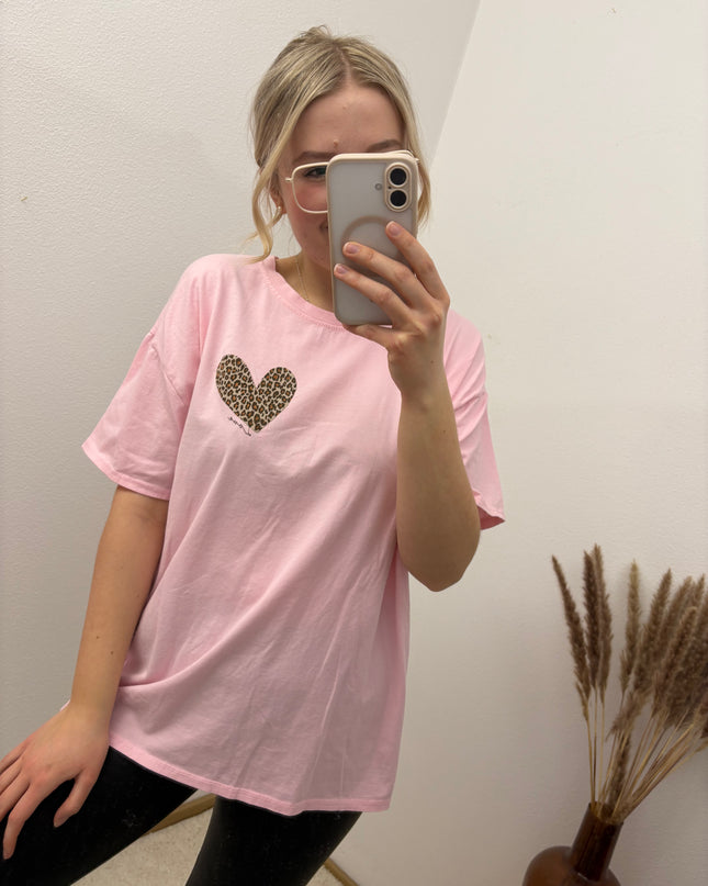 T-Shirt Leo Amour Rosa