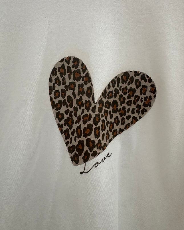 T-Shirt Leo Amour Weiß