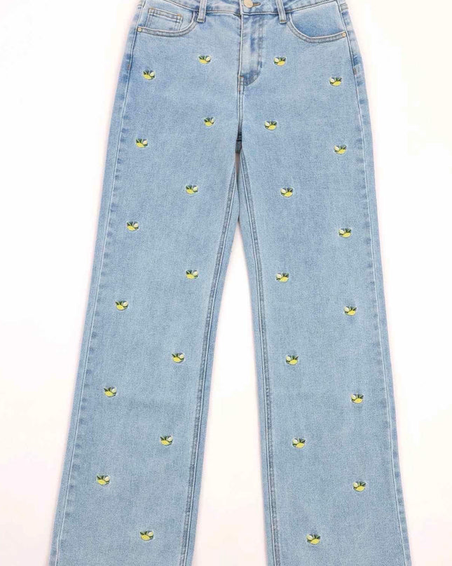 Jeans Zitrone Straight Leg Denim